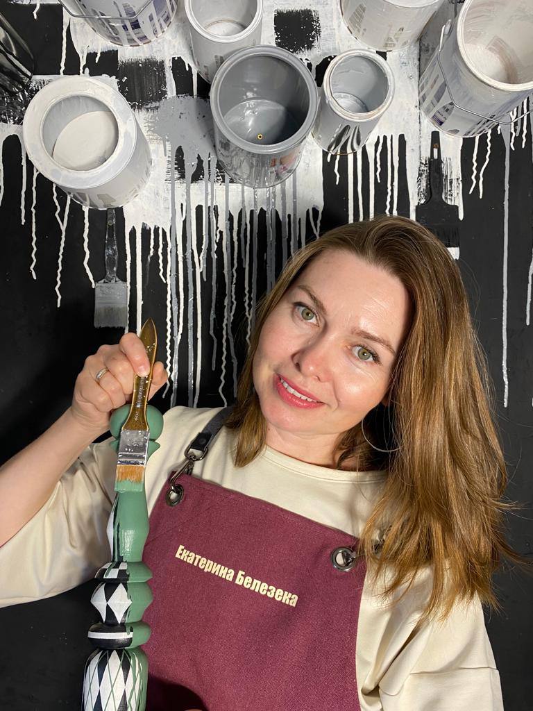 Екатерина Белезека — Декоратор-реставратор мебели, преподаватель курсов, преподаватель школы ДЕКОТРЕНД